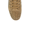 Men's Louis Flat Spiked Suede Sneaker - Tan