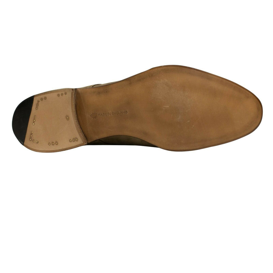 Suede Leather Oxford Dress Shoes - Taupe