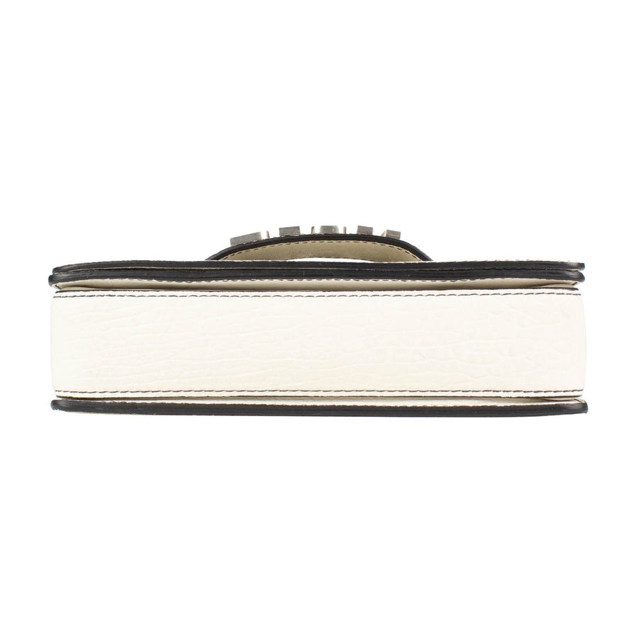 Pebbled Leather Dio(r)evolution Hand Bag - White