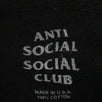 Cotton 'ASSC' Logo Hooded Sweatshirt - Black