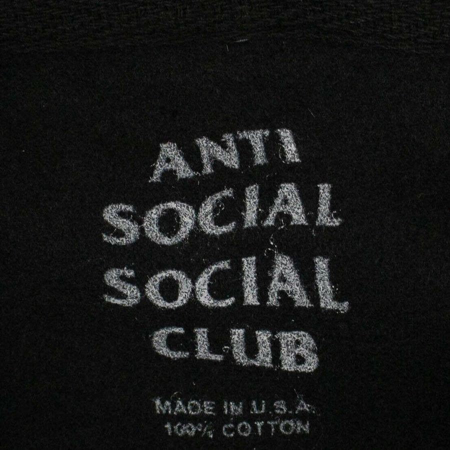 Cotton 'ASSC' Logo Hooded Sweatshirt - Black