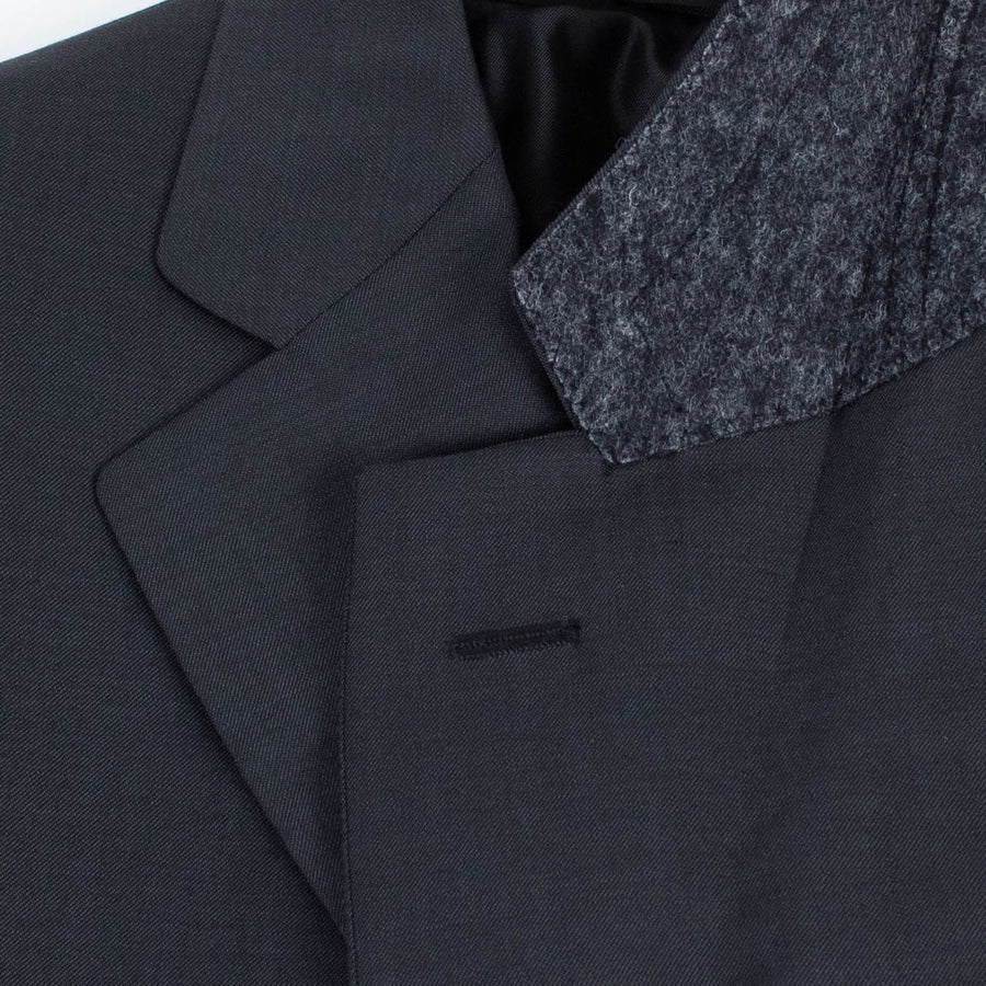 Drop 8 Wool Two Button Suit - Black