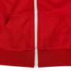 Off-The-Shoulder Zip-Up Track Jacket - Red