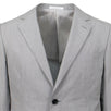 Drop 7 Cotton Two Button Slim/Trim Fit Suit - Light Grey
