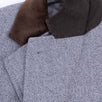 Gray Tweed Wool Slim Fit Coat