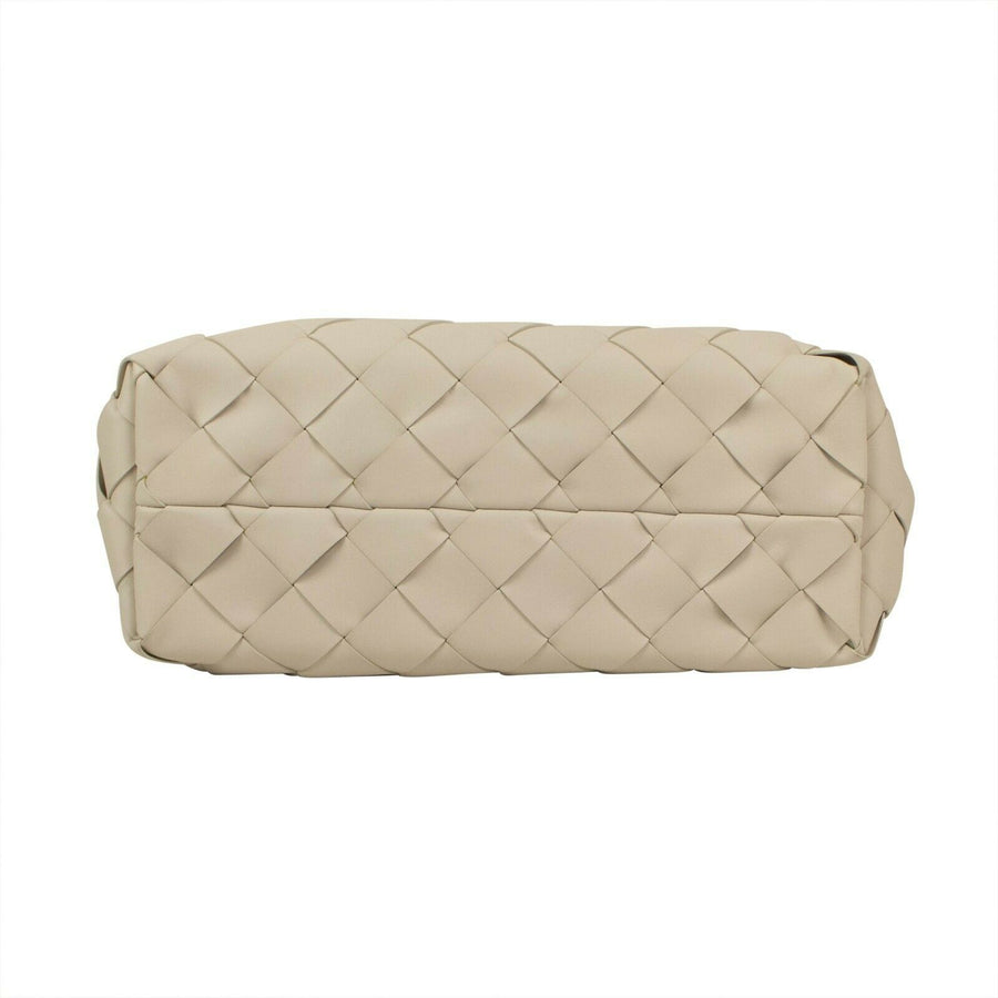 Leather 'Maxi Cabat' Tote Bag - Mist White