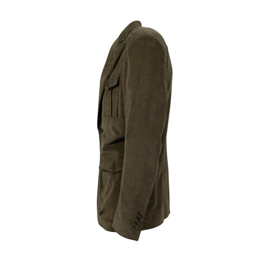 Drop 8 Corduroy Two Button Cotton Blend Sport Coat - Green