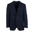 Drop 7 Striped Wool Two Button Suit - Navy