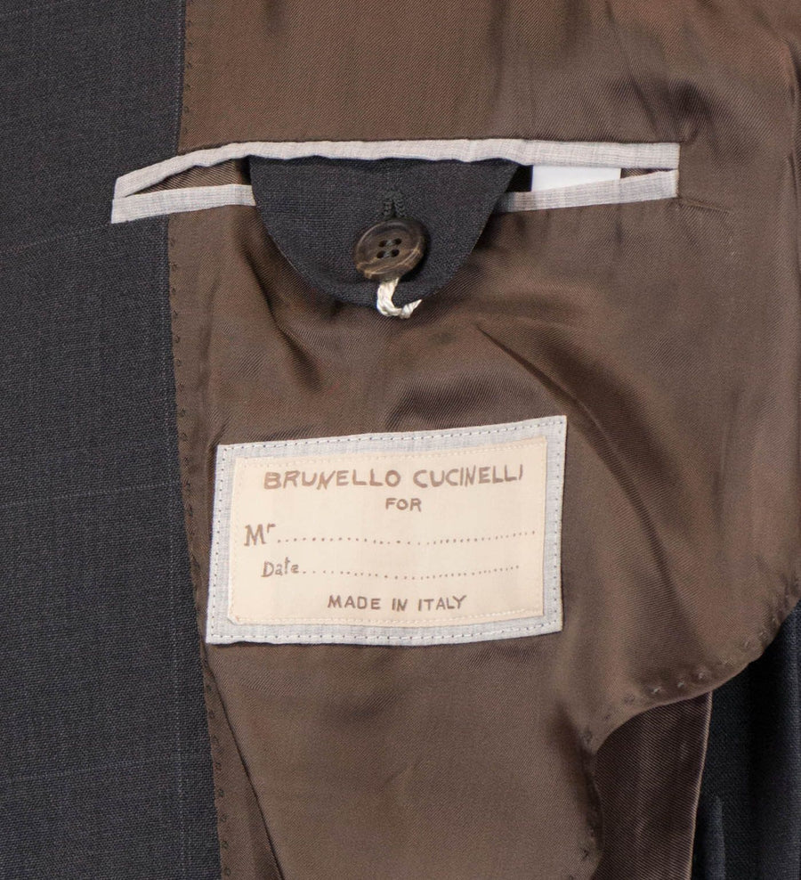 Windowpane Wool 3/2 Button Sport Coat - Gray