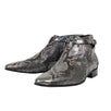 Python Skin Jodhpur Short Boots - Gray