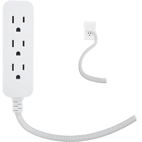 3-Outlet Grounded Surge Protector, 10ft Cord