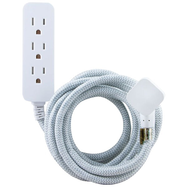3-Outlet Grounded Surge Protector, 10ft Cord