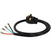 4-Wire Eyelet 30-Amp Dryer Cord, 6ft