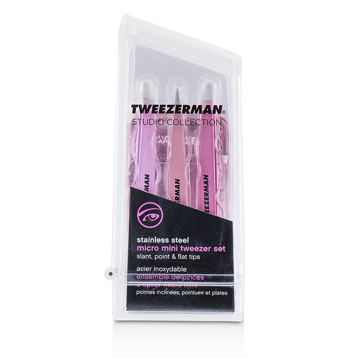 Micro Mini Tweezer Set (studio Collection) - 3pcs+1case
