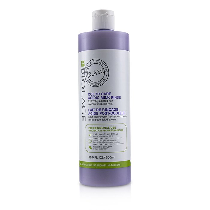 Biolage R.a.w. Color Care Acidic Milk Rinse (for Freshly Colored Hair) - 500ml/16.9oz