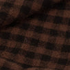 Luxurious Men's Brown Checked 100% Wool Scarf
