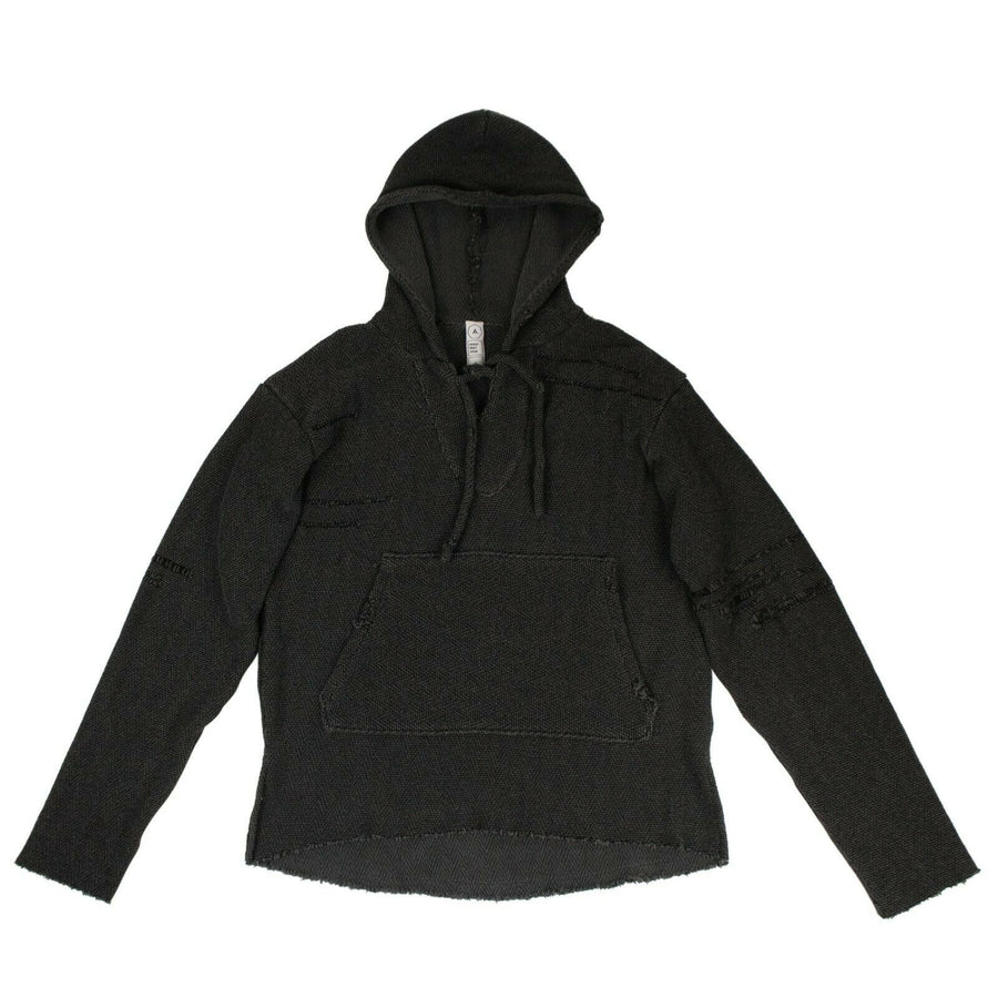 Baja Rose Patch Hoodie Sweatshirt - Black