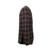 Drop 7 Plaid 3 Roll 2 Button Wool Sport Coat - Navy Blue