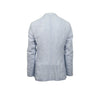 Drop 8 Striped 3 Roll 2 Button Linen Sport Coat - Light Blue