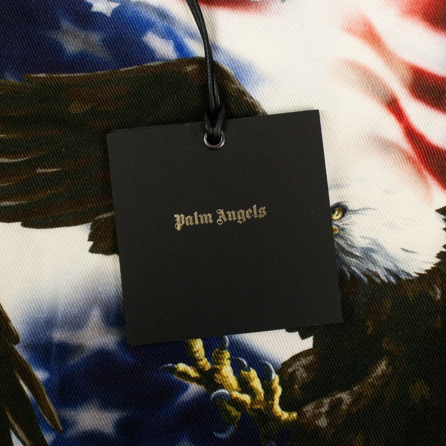 Eagle Print Cotton Denim Jacket - Multi-Color