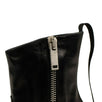 Leather Western Low Boots - Black