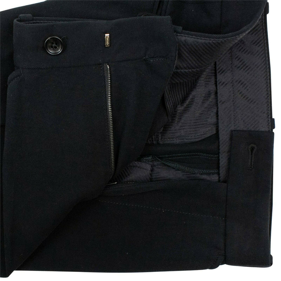 Cotton Blend Pants - Black