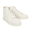Men's Louis Spikes Calfskin Sneakers - White