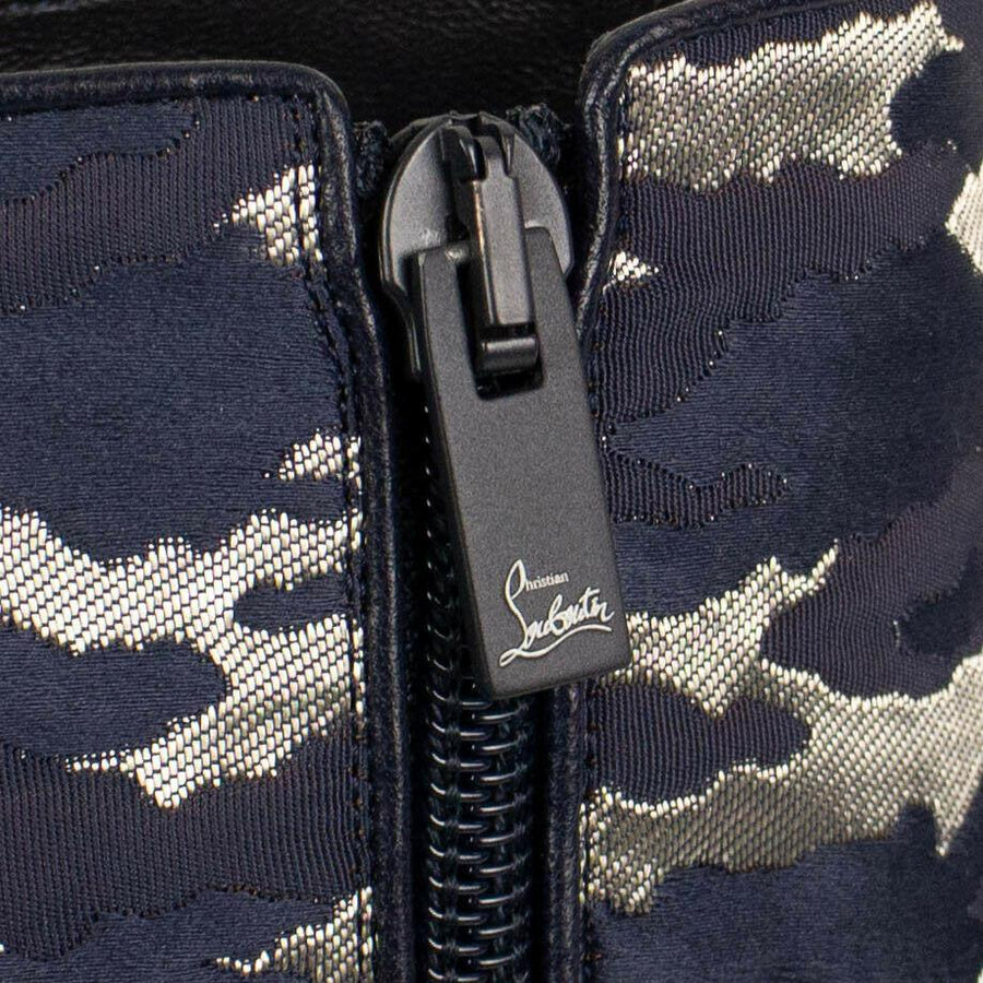 Camo 'So Kate' Ankle Boots - Blue