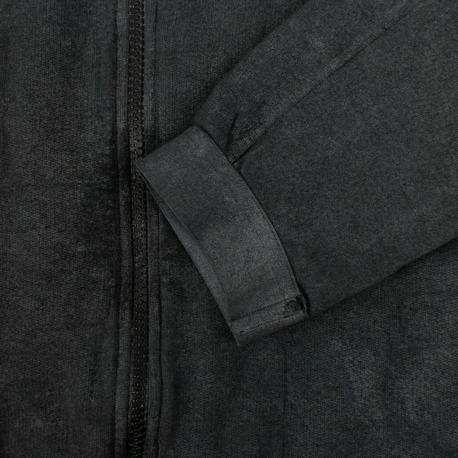 Cotton Zip Up Sweatshirt - Charcoal Gray