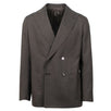 Drop 8 Small Check Wool Double Breasted Slim Fit Suit - Brown
