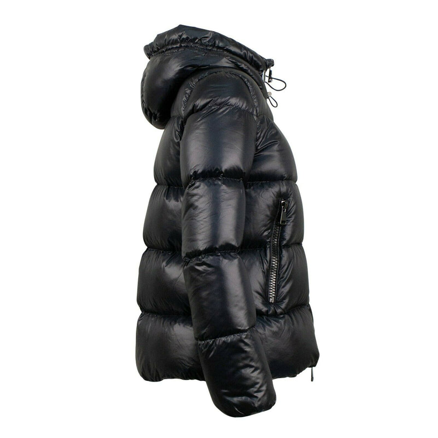 Seritte Down Filled Quilted Puffer Coat - Black