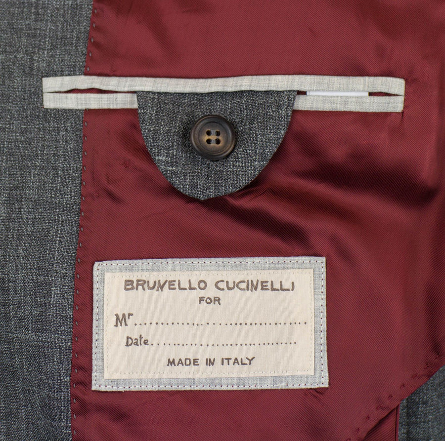 Wool Blend 3 Roll 2 Button Sport Coat - Gray