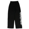 Graphic Print Sweat Pants - Black