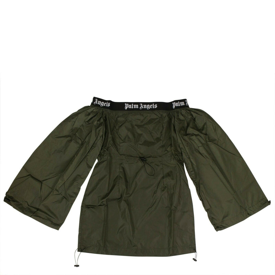 'Balloon' Logo Band Dress - Green