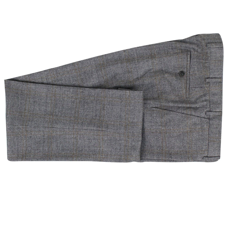 Glen Check Cashmere Blend Double-Breasted Suit - Gray
