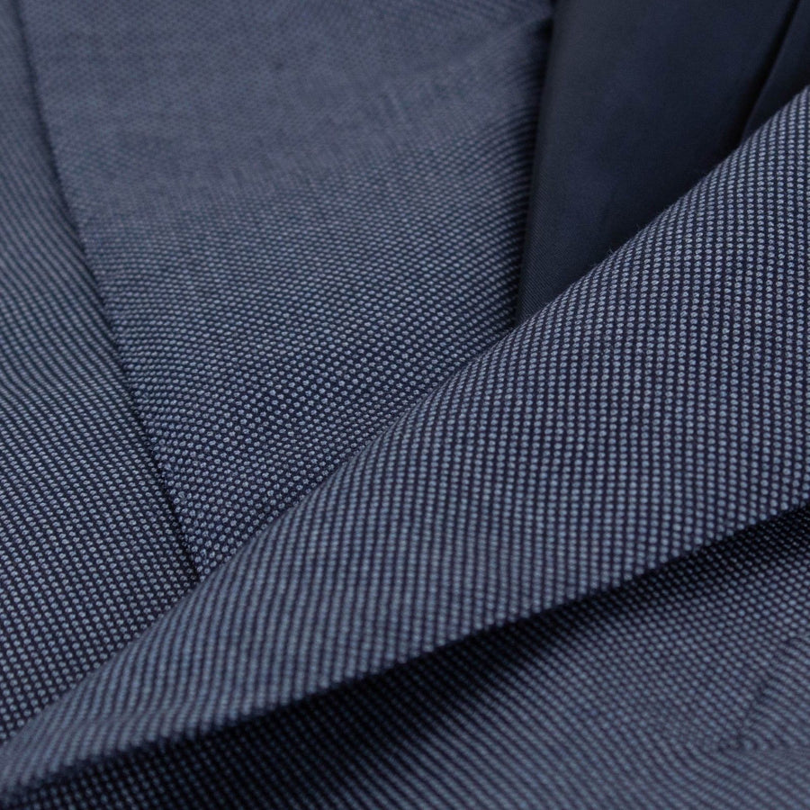 Drop 8 Birdseye Wool Three Button Suit - Blue