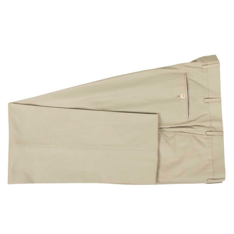 Drop 8 Cotton 3 Roll 2 Button Slim Fit Suit - Tan