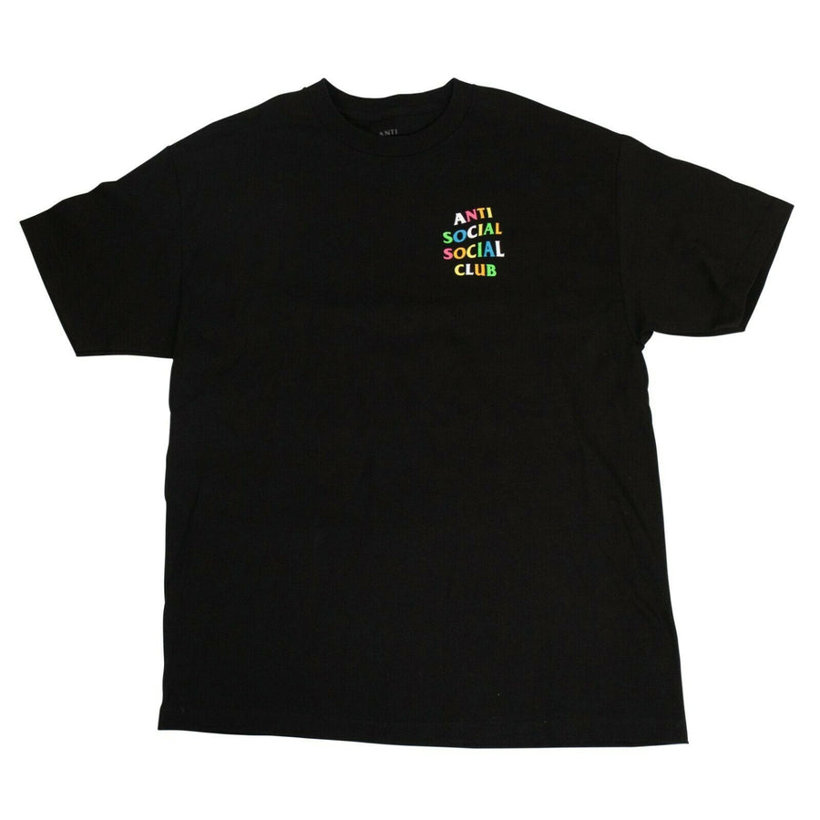Cotton 'ASSC' Neon Logo T-Shirt - Black