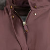 Fur Trim Hood Down Filled Coat - Purple