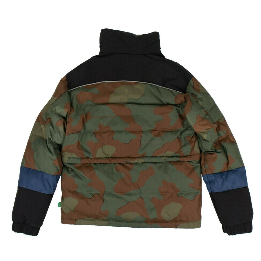 Camouflage Down Fill Puffer Jacket