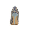 Vazza 105 Tweed Crystal Pumps - Blue