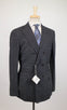 Cashmere Blend Glen Plaid Double Breasted Sport Coat - Gray