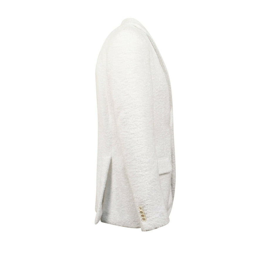 Drop 8 Terry Cotton Two Button Sport Coat Size - White