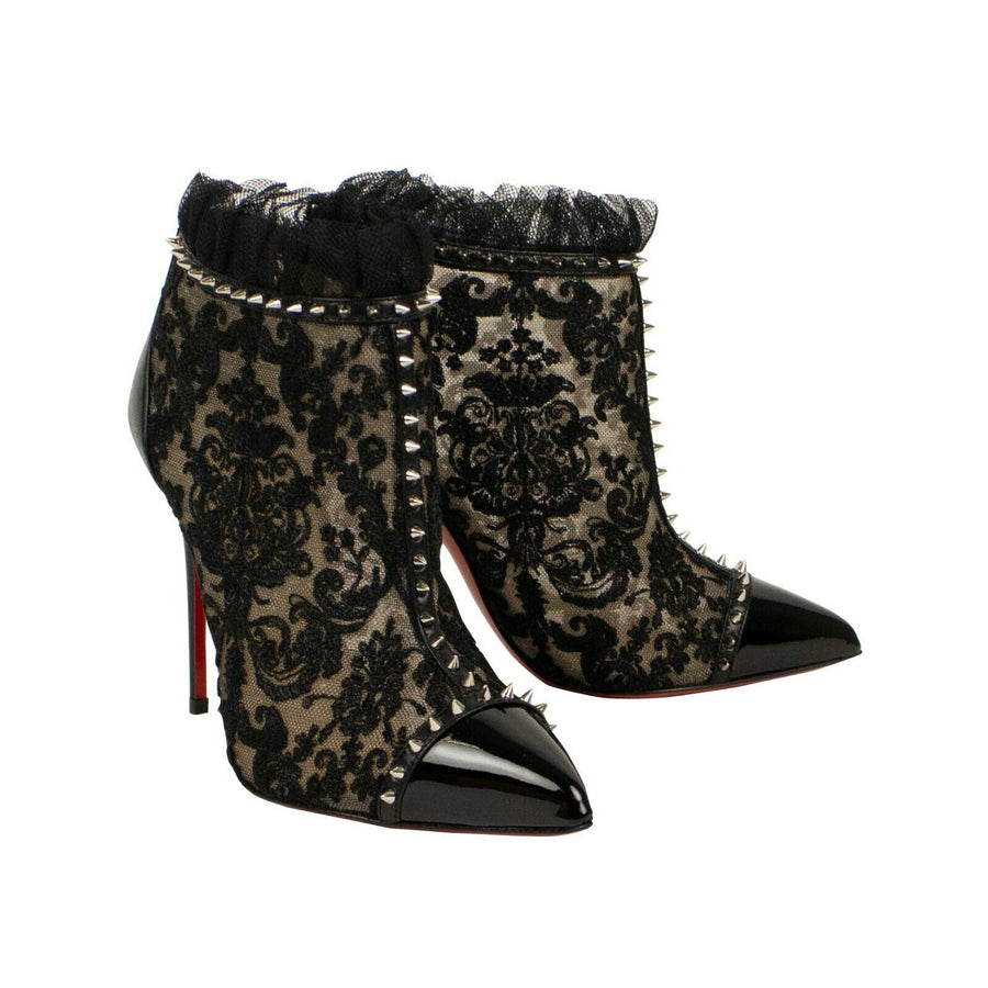 'Pigalla' 100mm Lace Pumps Heels - Black