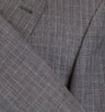 Wool Blend Check 3/2 Button Sport Coat - Gray