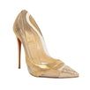 Cork Strips 'Blake Is Back' PVC 120mm Pumps - Clear / Gold