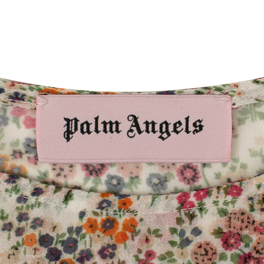 Flower Print Tunic Dress - White