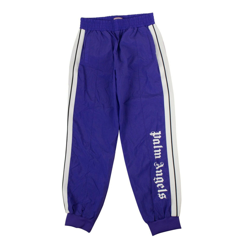 Polyamide Logo Print Side Stripe Track Pants - Purple