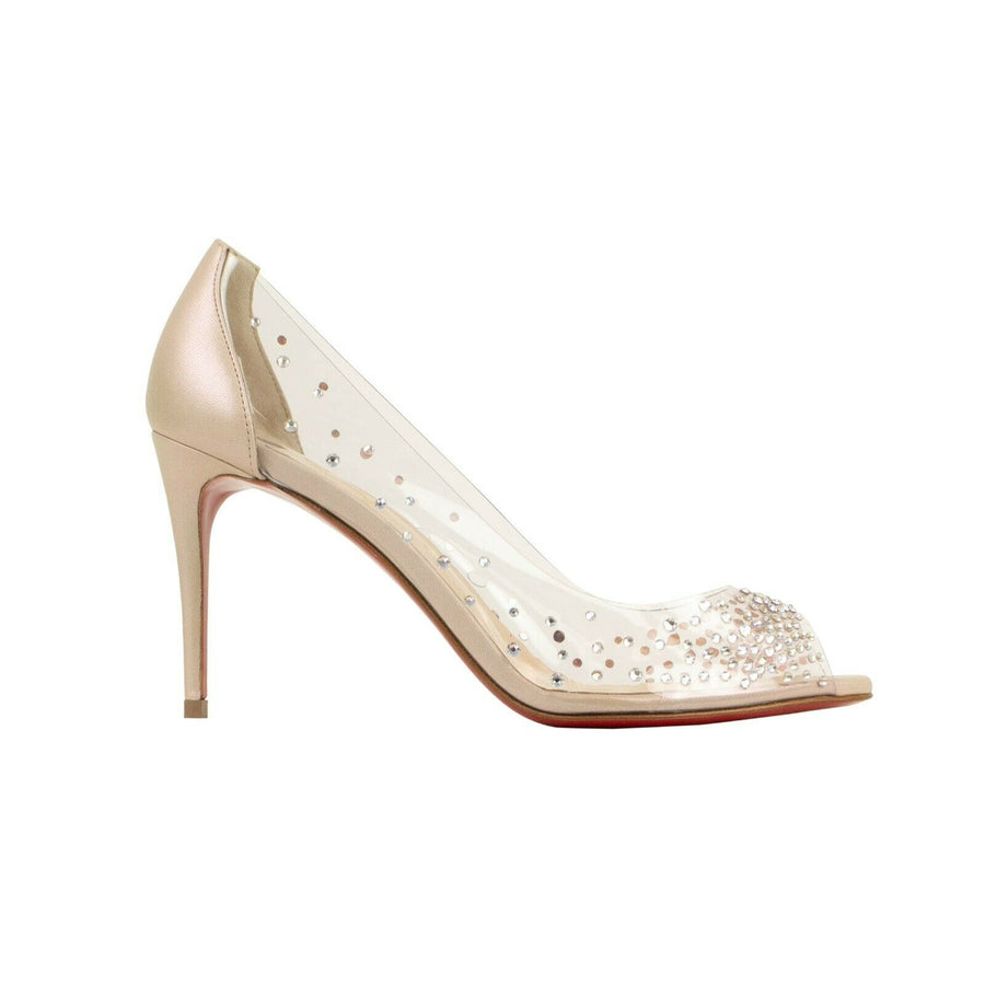 Sucre Glace PVC 85mm Pumps - Gold