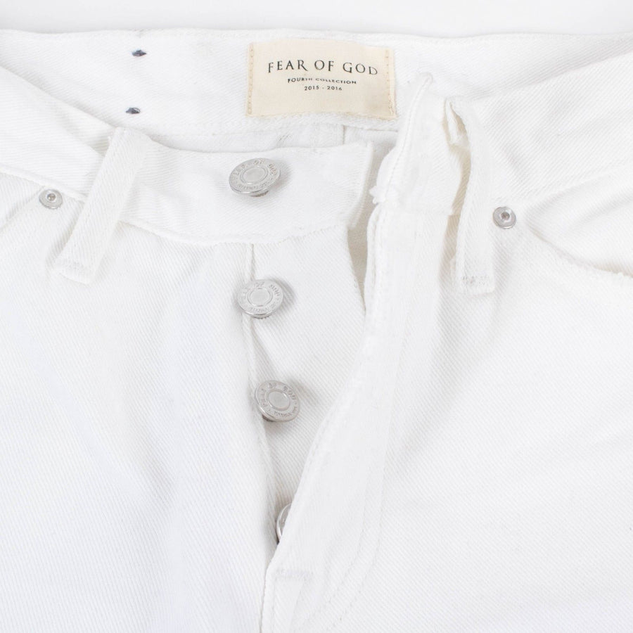 Fourth Collection White Distressed Jeans